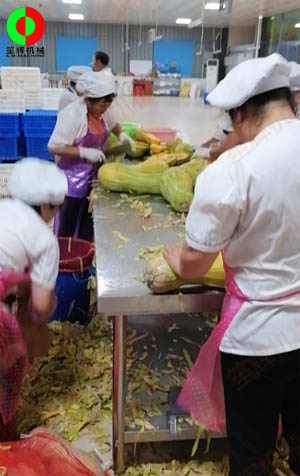 工程售后團(tuán)隊現(xiàn)場考察江西客戶生產(chǎn)現(xiàn)場,提供整套瓜果加工設(shè)備方案！