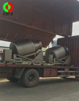 兩臺(tái)大型真空滾揉機(jī)專車送往大灣區(qū)某肉食品加工配送中心！