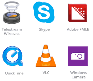 分享視頻為你的攝像頭使用av.io HD與您最喜愛的軟件一樣容易。 分享視頻為你的攝像頭使用av.io HD與您最喜愛的軟件一樣容易。